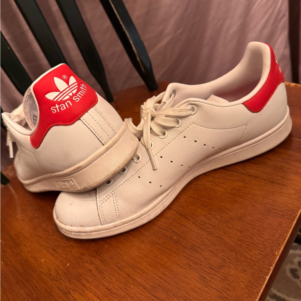 Adidas White and Red Sneakers
